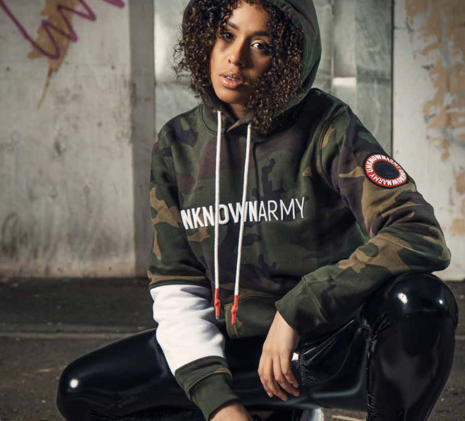 UNKNOWNARMY camouflagehoodie, collectie 2020
