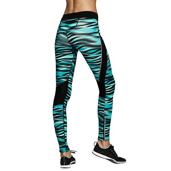 Björn Borg legging met turquoise en zwart dessin van Frank Moos